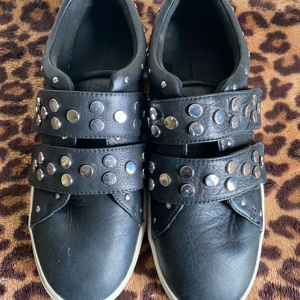 Rebecca Minkoff Black Studded Sneakers